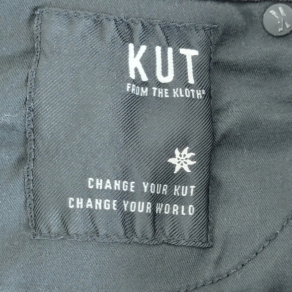 Kut from the Kloth Chocolate High Rise Faux Leather Coated Connie Ankle Sz 8 NEW - Picture 13 of 16